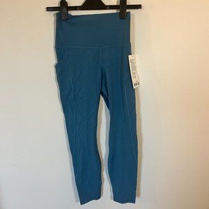 NWT Lululemon Align High-Rise Pants 25" with Pockets - Size 6 - Blue